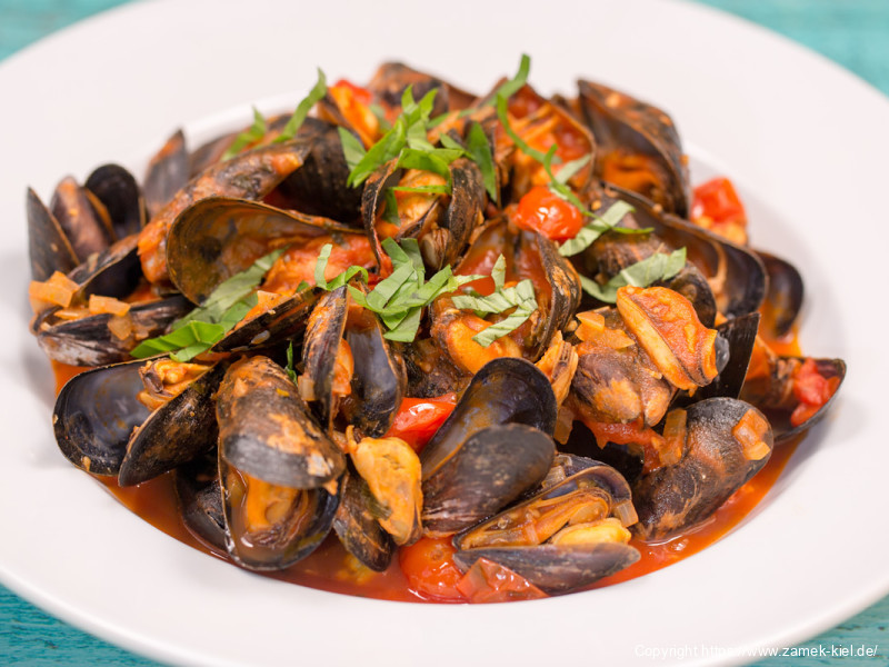  Miesmuscheln in Tomatensud
